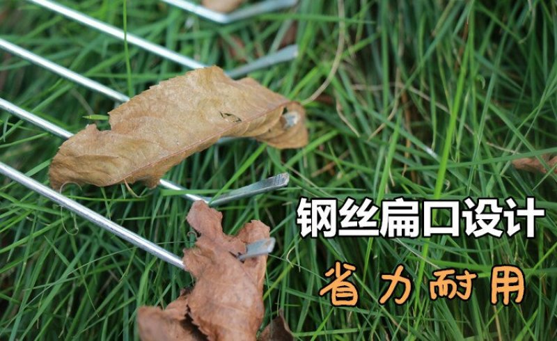 伸缩钢丝耙金属草耙枯叶耙子园艺园林工具