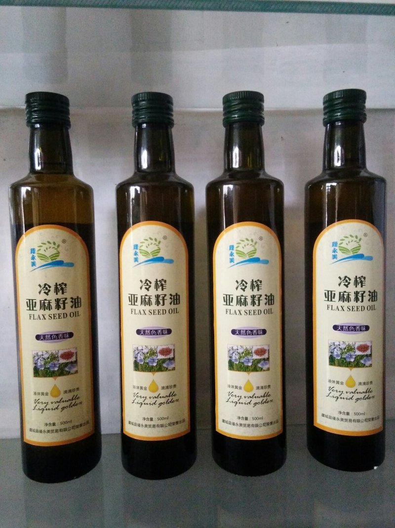 瑾永美低温冷榨脱蜡亚麻籽油