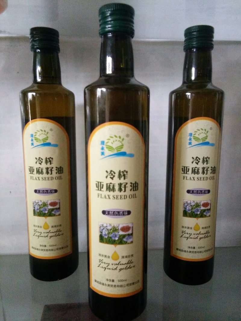 瑾永美低温冷榨脱蜡亚麻籽油