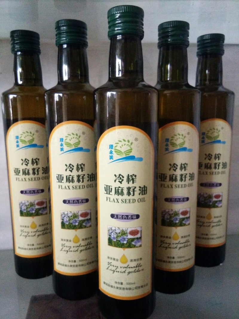 瑾永美低温冷榨脱蜡亚麻籽油