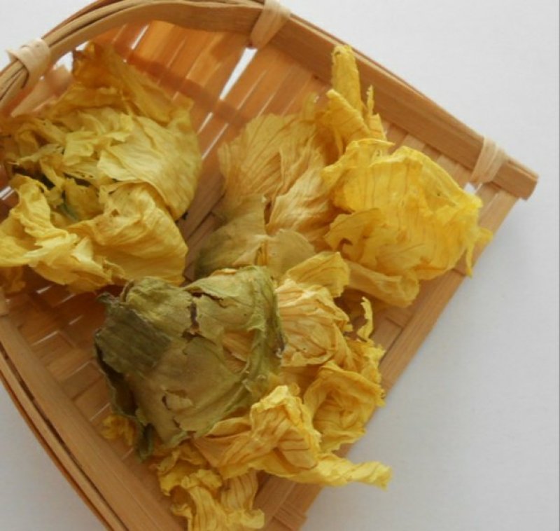 黄秋葵花黄秋葵花中药材金花葵野生秋葵花干花花茶特级秋