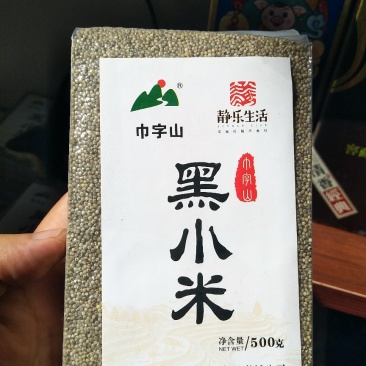 山西静乐特产巾字山农家天然精品营养黑小米
