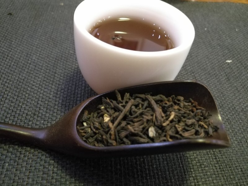 茉莉六堡茶06年陈化400g罐装横县茶厂荣誉出品