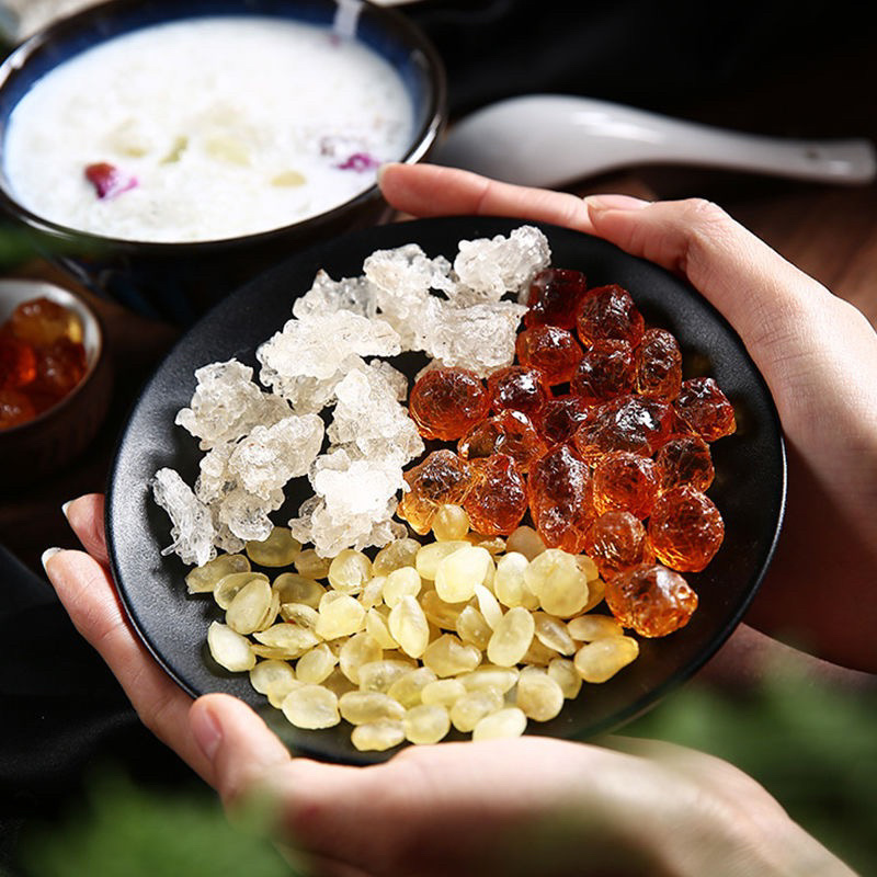 桃胶，皂角米，雪燕，雪莲子，胶原蛋白组合