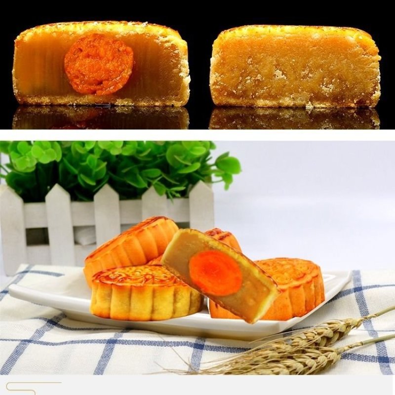 中秋月饼礼盒装月饼月饼批发蛋黄月饼广式蛋黄团购送礼8粒