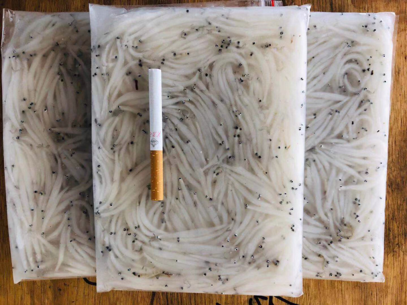 澜沧江库区速冻银鱼，银鱼干