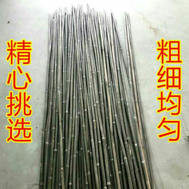 竹竿装饰潢粗楠小竹子防腐菜园搭架竹篱笆栅栏彩旗细竹杆