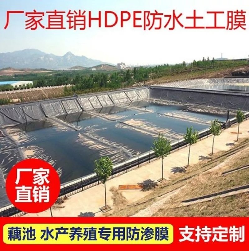 防渗膜土工膜蓄水池莲藕池鱼池防渗膜鱼塘专用防水膜水产