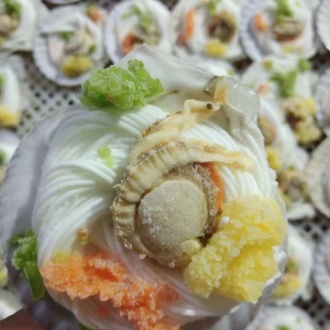 蒜蓉粉丝扇贝一袋6片一件12袋