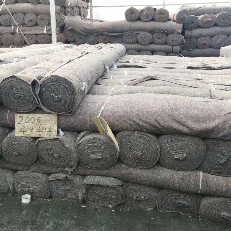 土工布保温被毛毡公路养护路面保湿毯家具包装毯大棚保温毯防