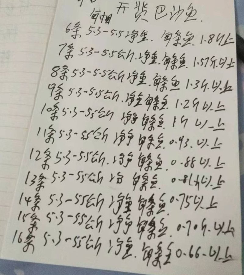 开背巴沙鱼清江鱼6-20条全规格包邮