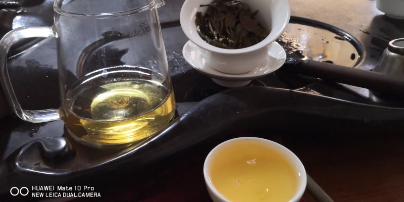 版纳普洱茶晒