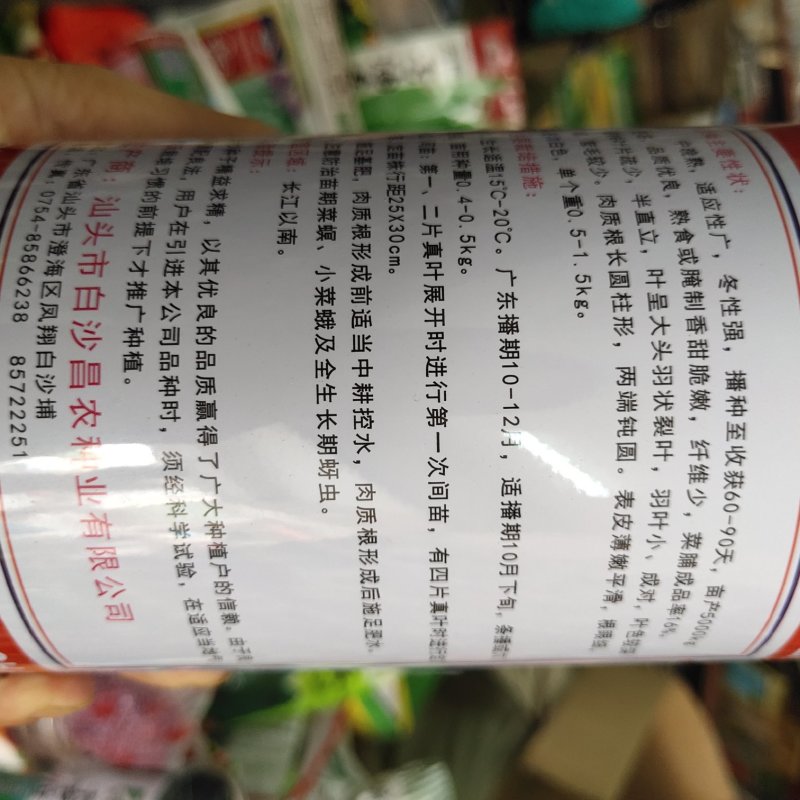 白沙南畔洲晚萝卜种子亩产万斤优良品质400克