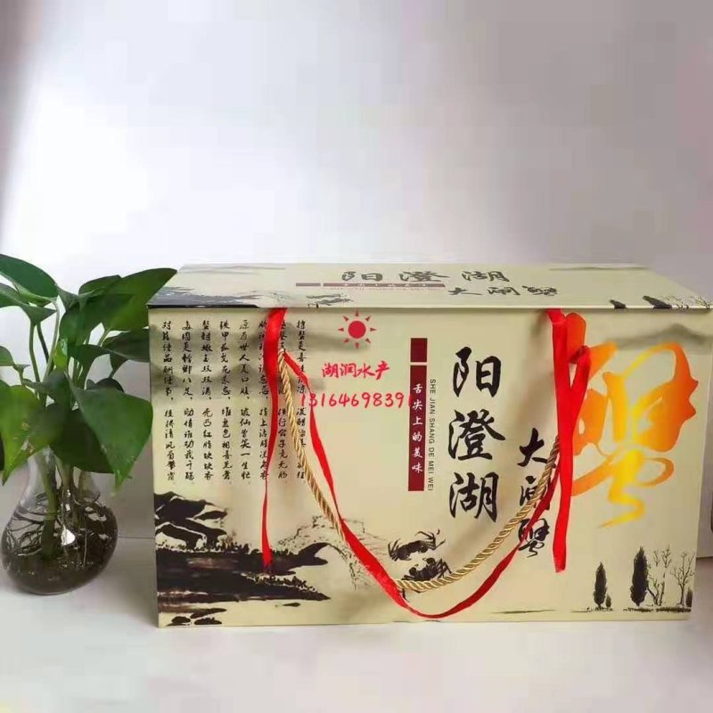 洪湖大闸蟹精品礼盒套餐一清水蟹红膏大闸蟹河蟹毛蟹鲜活