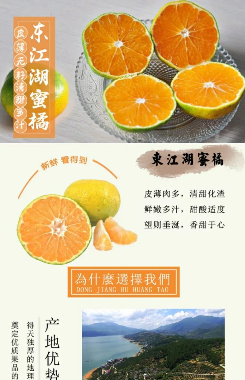 蜜桔电商一件代发(东江湖清江蜜桔)28元10斤包邮