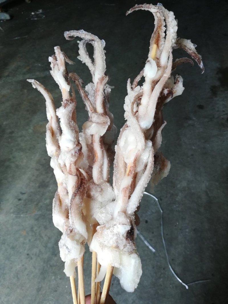 鱿鱼串，鱿鱼，鱿鱼板串，半切鱿鱼串鱿鱼须串