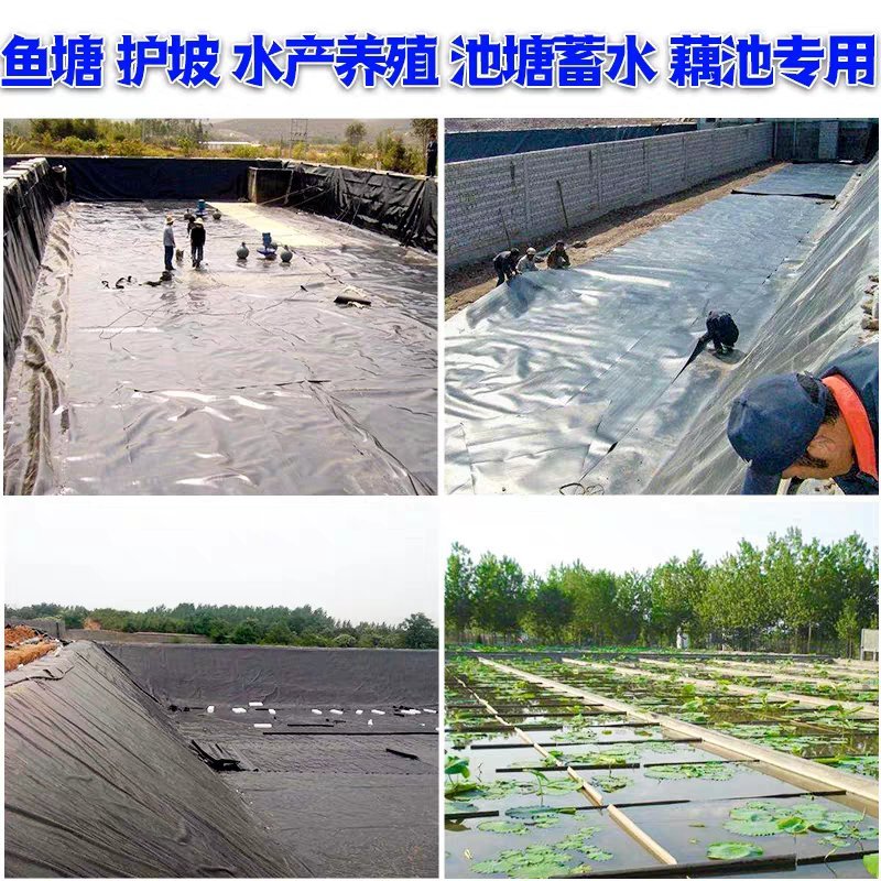 防渗膜黑色防渗膜塑料薄膜养殖膜鱼塘专用膜藕池防水膜