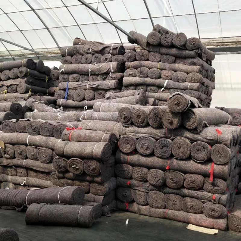 保温被，保温棉，土工布毛毡大棚保温棉铺路施工保湿养护毯