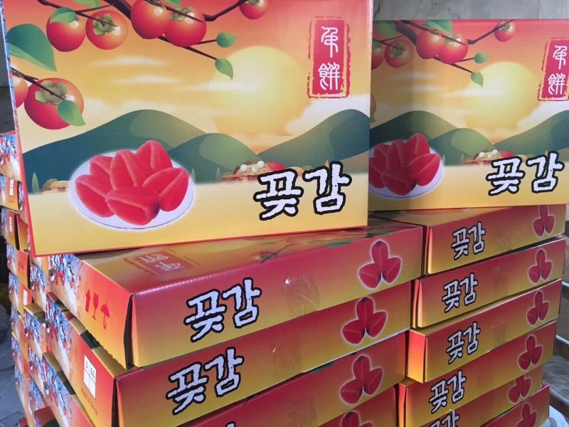 桂林恭城柿饼出口韩国吊饼品质规格支持定制