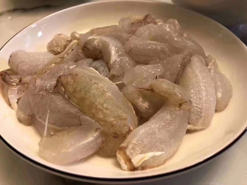 蟹脚肉不泡水不泡药现敲现冻