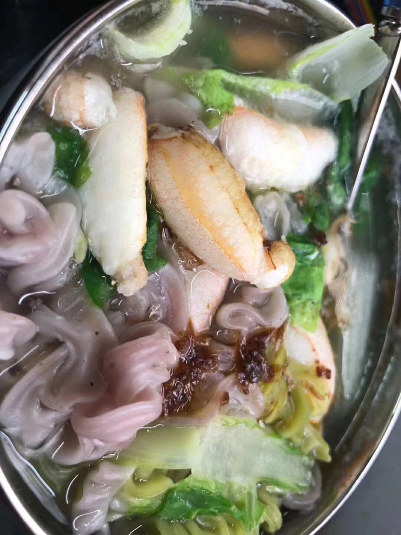 蟹脚肉不泡水不泡药现敲现冻
