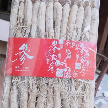 【年货节】长白山人参生晒参原皮参盒装一斤150可打粉切片
