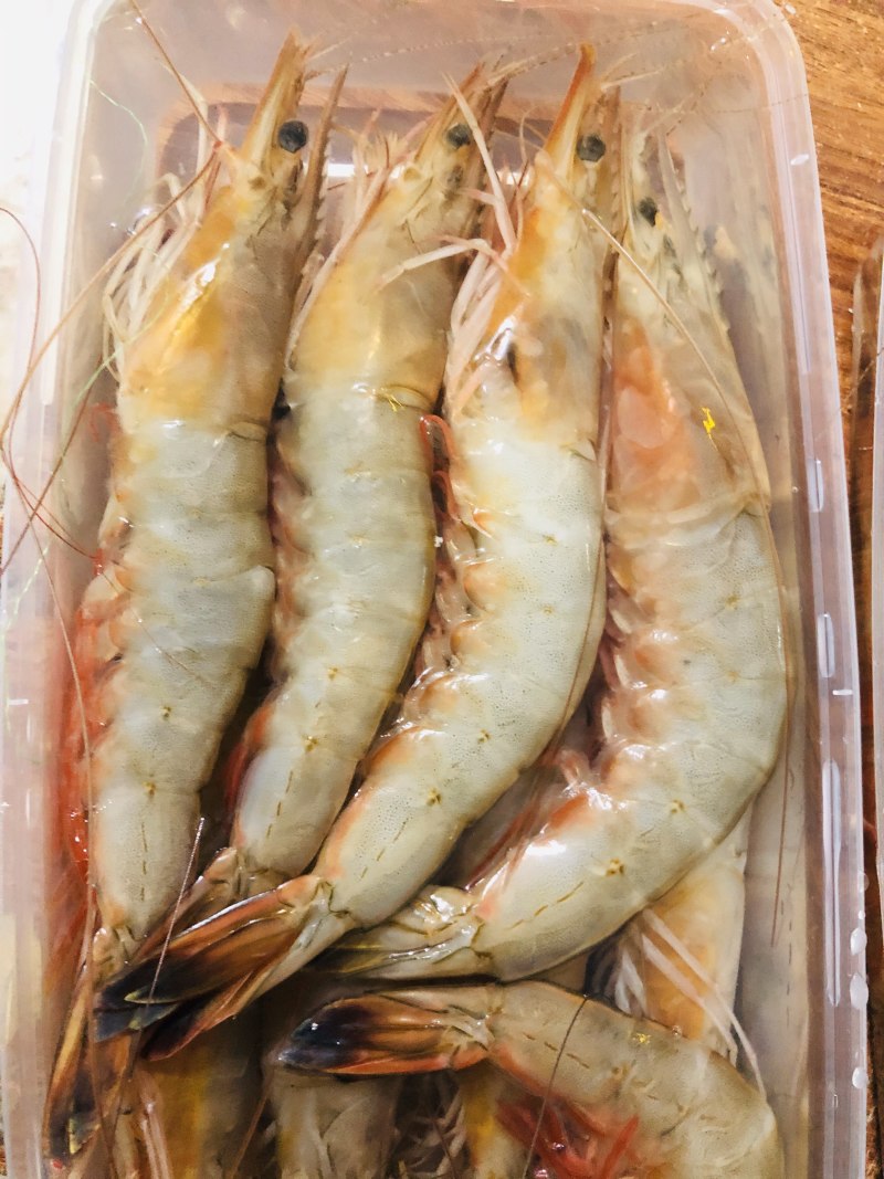 烟台渤海湾大对虾大小都有原浆不泡水