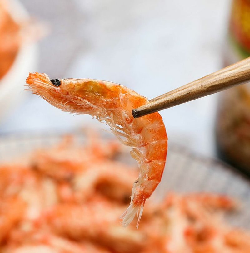 南极磷虾淡干无盐超大虾皮海鲜干货红虾米网红大虾皮