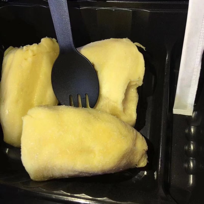泰国金枕头榴莲肉精品盒装冷冻榴莲肉批发可一件代发