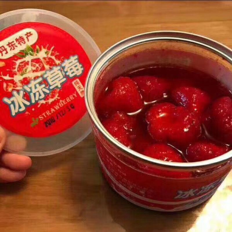 丹东草莓冰冻草莓罐头