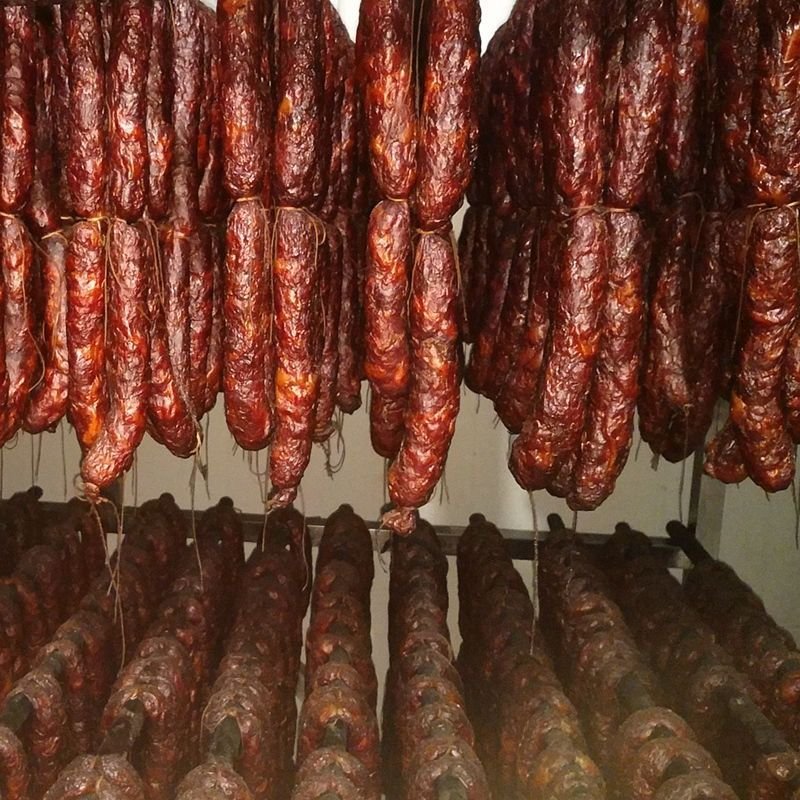 年货四川香肠腊肠腊肉麻辣烟熏农家腊味土猪肠批发