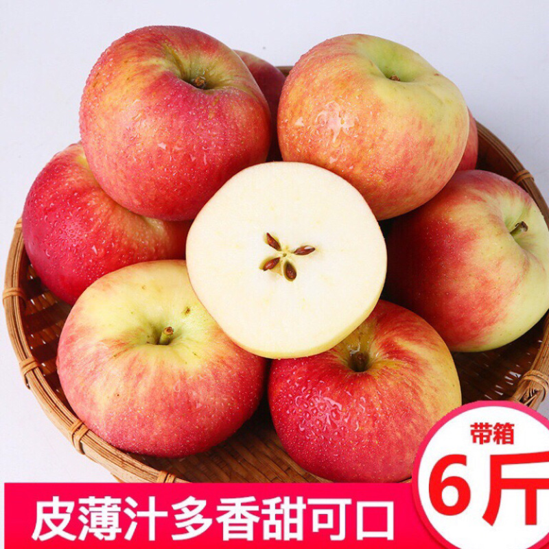 一件代发10斤陕西红富士苹果新鲜嘎啦苹果脆甜新鲜水果