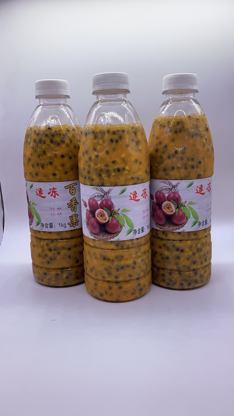 源头工厂直营百香果浆速冻百香果原浆果酱果朝食品