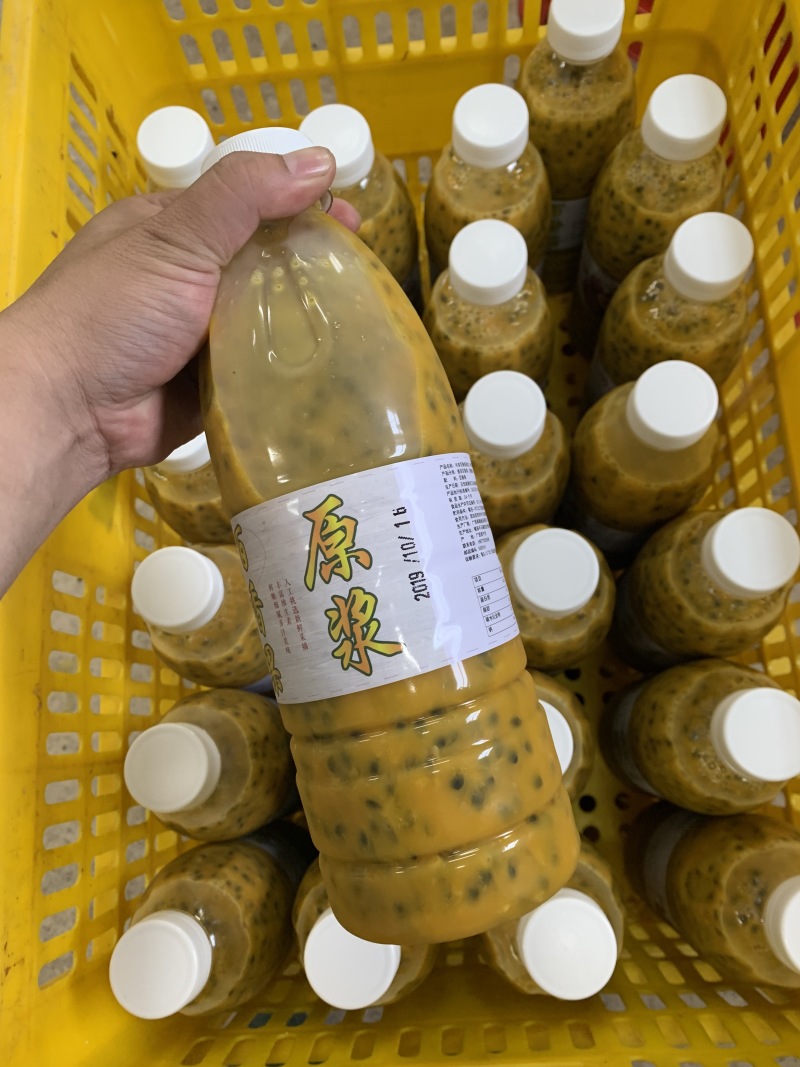 源头工厂直营百香果浆速冻百香果原浆果酱果朝食品