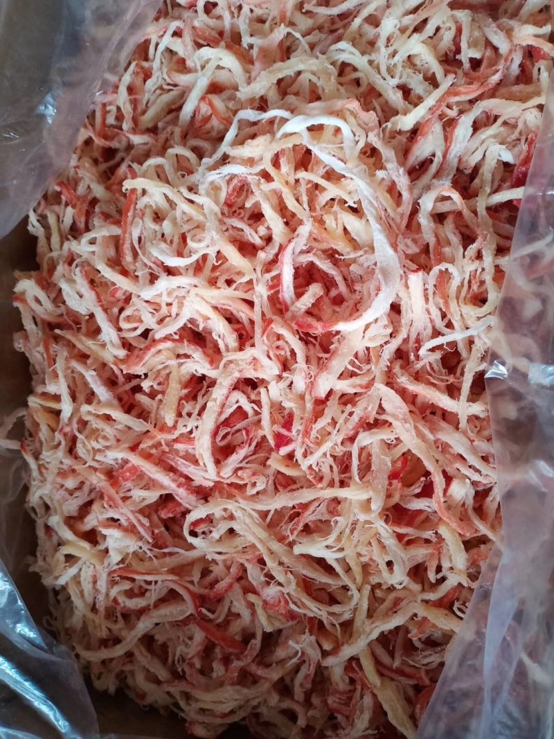 鱿鱼丝特别好吃，老少皆宜，二斤起包邮，量大从优
