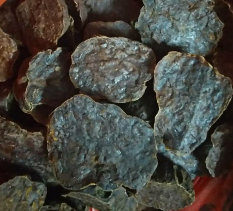 荷首乌（干片）自种，九蒸十晒