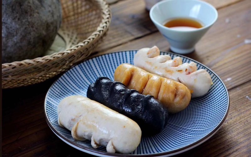 东山特色小吃墨鱼肠墨鱼虾肠