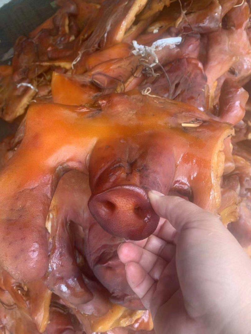 烟熏风干猪脸肉烟熏风干猪头肉