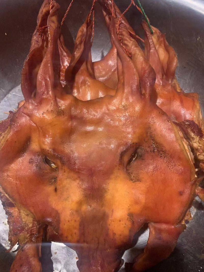 烟熏风干猪脸肉烟熏风干猪头肉