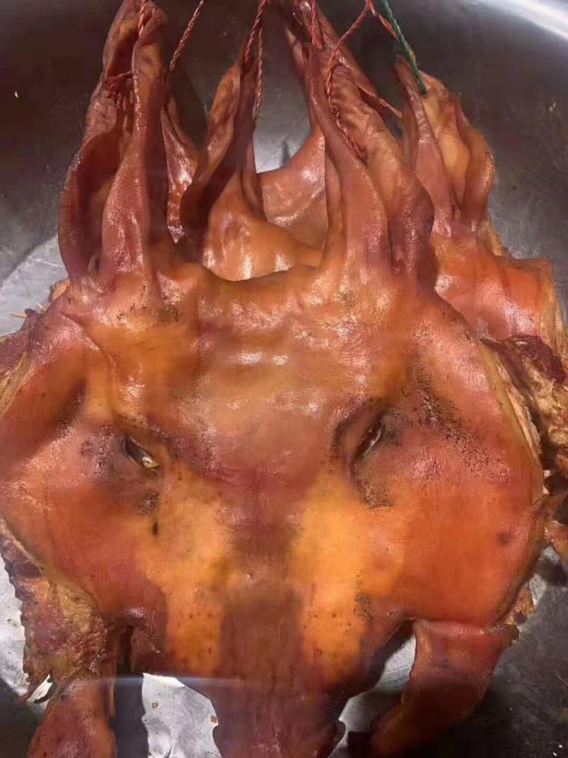 烟熏风干猪脸肉烟熏风干猪头肉