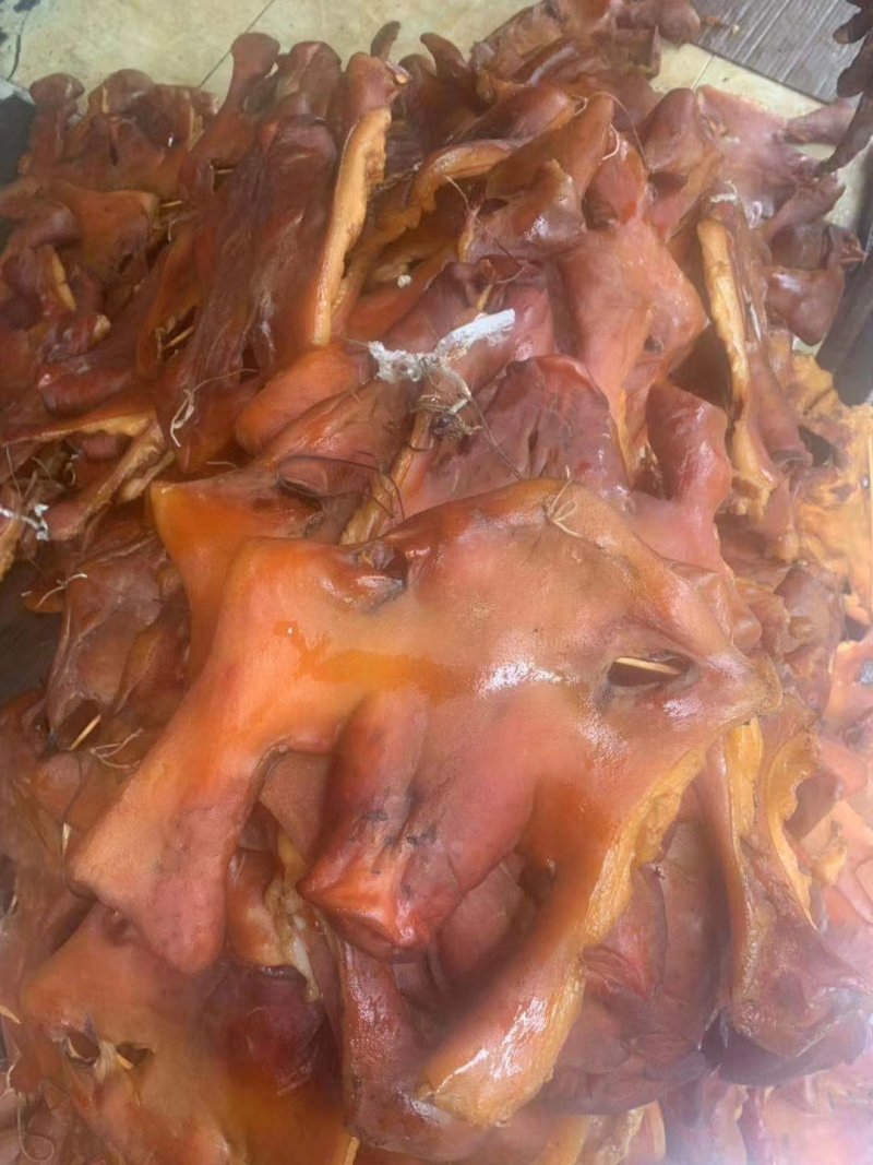 烟熏风干猪脸肉烟熏风干猪头肉
