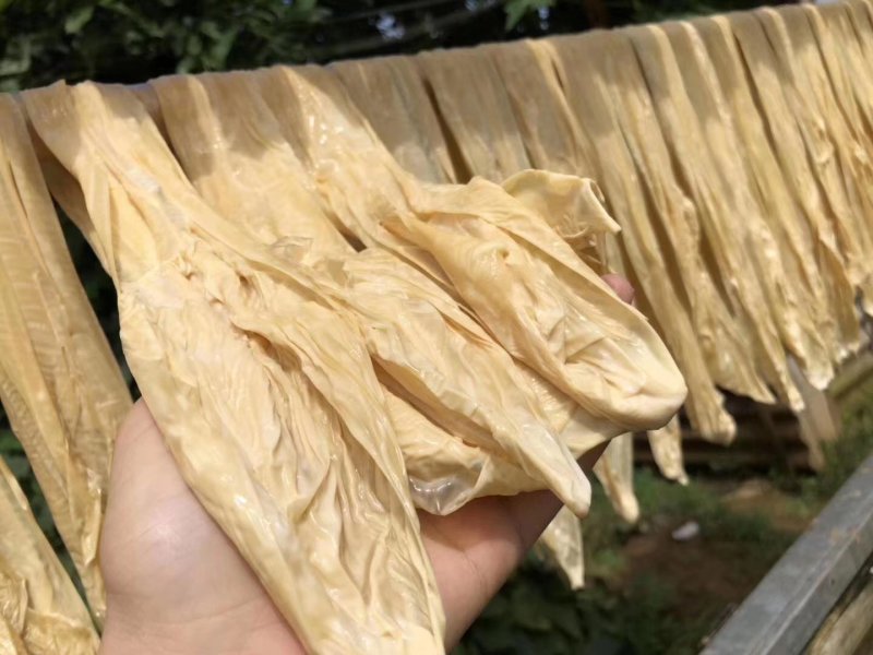 纯手工制作腐竹