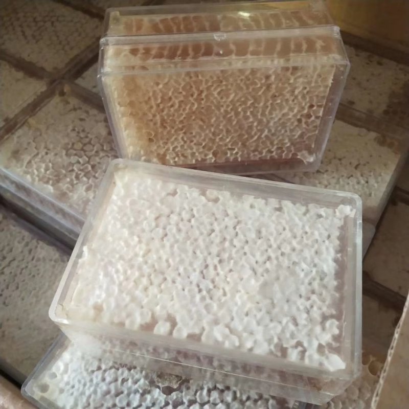 蜂巢蜜透明盒500克一盒蜂蜜荆条蜜批发