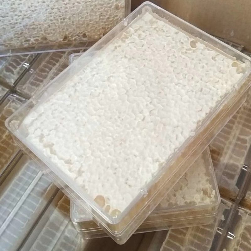 蜂巢蜜透明盒500克一盒蜂蜜荆条蜜批发