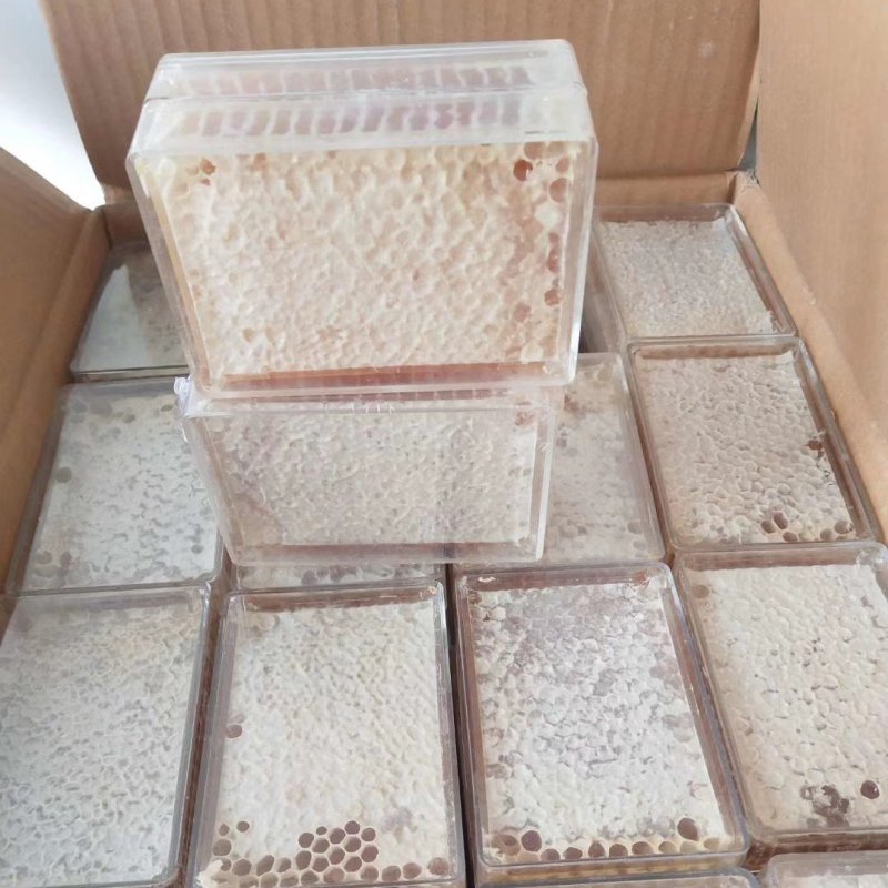 蜂巢蜜透明盒500克一盒蜂蜜荆条蜜批发