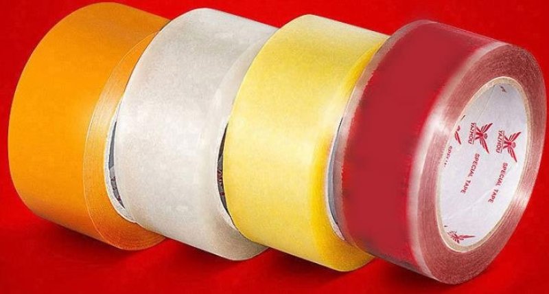 购买整箱120圈送打包器封箱胶带透明色快递打包带