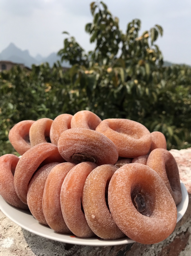 2026包邮原汁原味广西农家柿饼一件代发边晒边卖一级品质