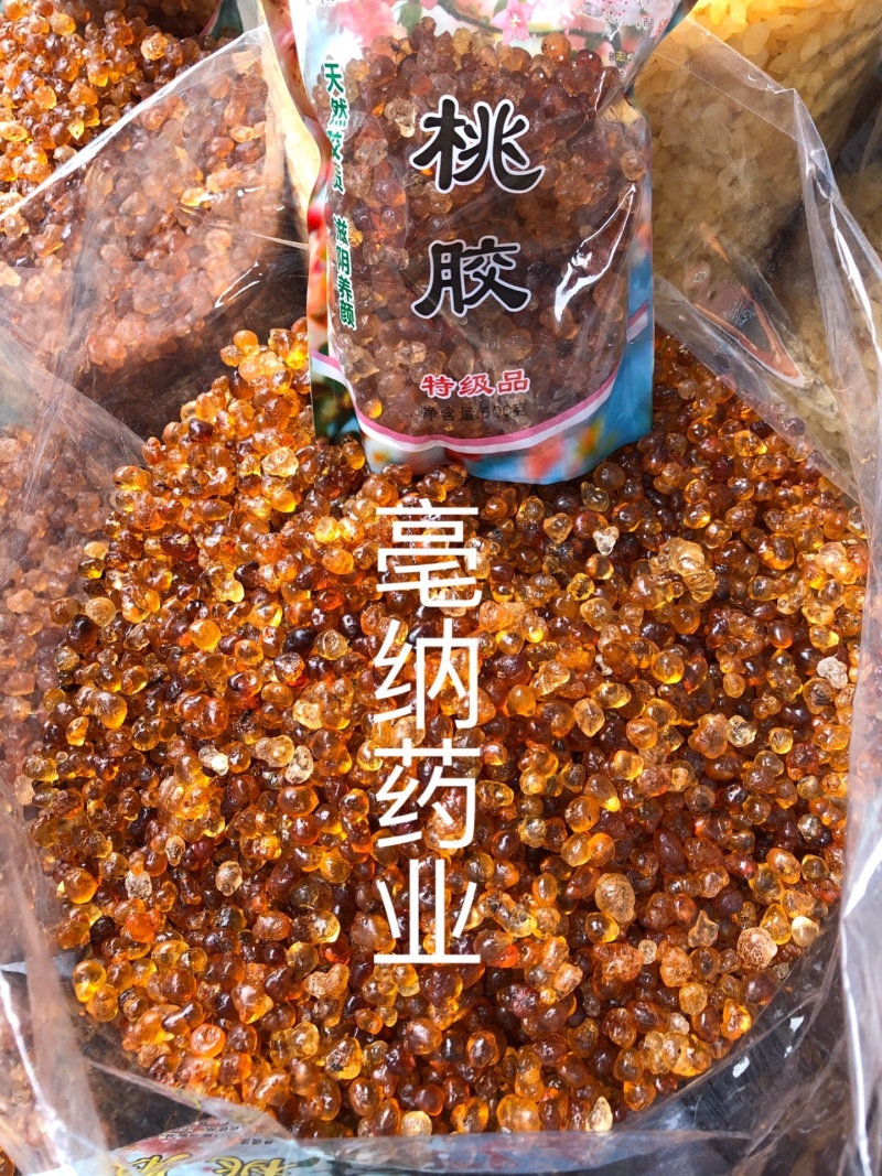 桃胶野生桃胶精修食用另有雪燕皂角米