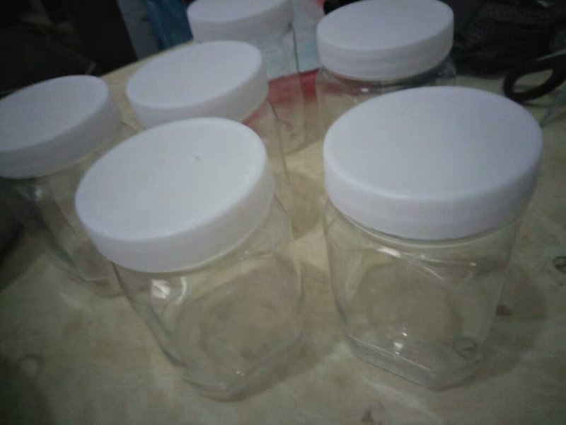 蜂蜜瓶塑料密封瓶子透明杂粮储物储藏食品罐包装果酱瓶批