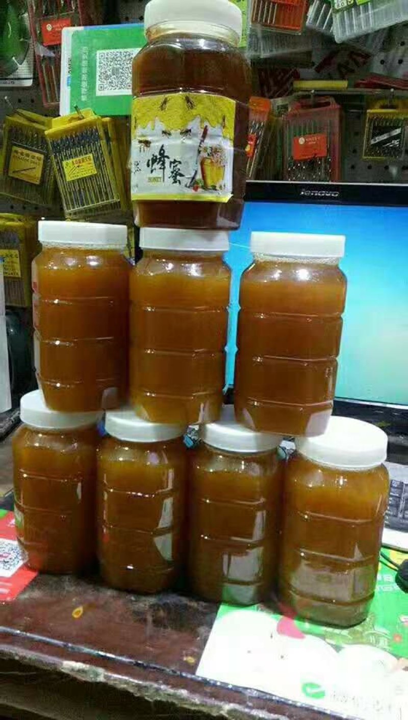 蜂蜜秦岭深山镇安农家百花蜜结晶蜜原蜜正品假一赔十